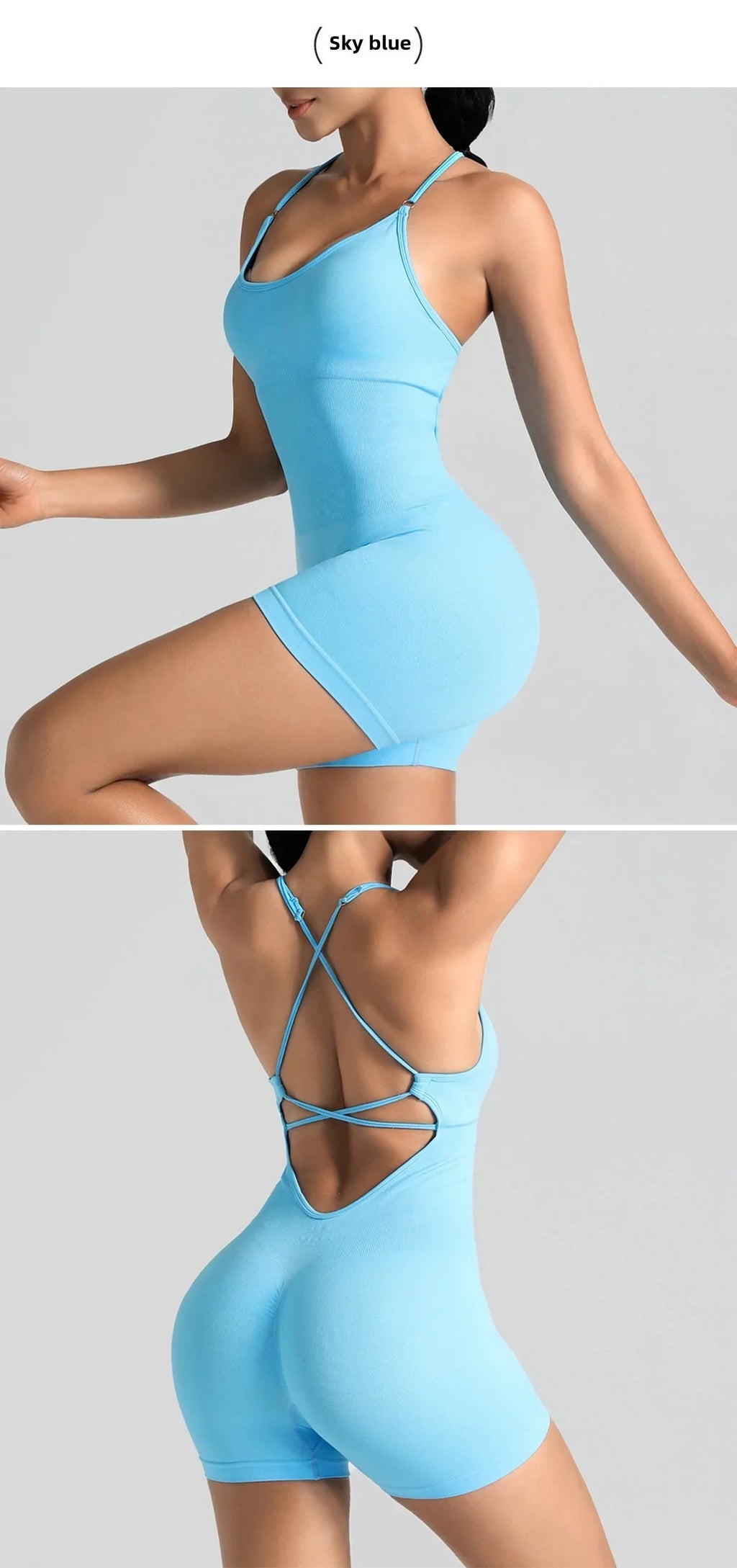 Conjunto de yoga para academia feminina, justo, curto, alta elasticidade, exercício integrado, roupa de trabalho, sutiã esportivo, macacão, conjunto de academia feminino