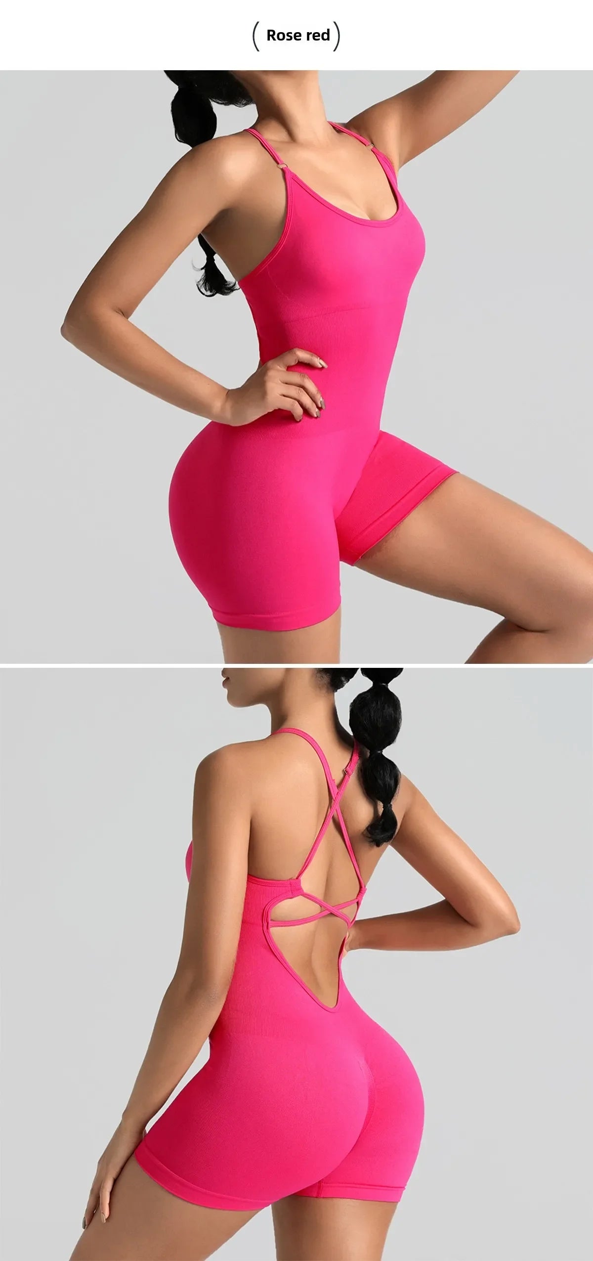 Conjunto de yoga para academia feminina, justo, curto, alta elasticidade, exercício integrado, roupa de trabalho, sutiã esportivo, macacão, conjunto de academia feminino