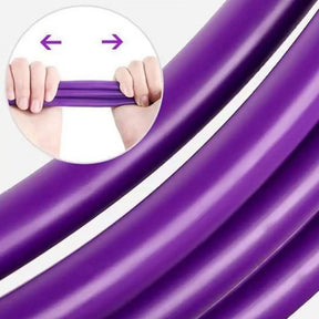 Faixa de resistência para pedal de 6 tubos, com alça, corda de tensão multifuncional, elástica, extrator de pedal de ioga, treinador de alongamento corporal