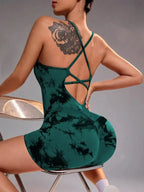 Conjunto de yoga para academia feminina, justo, curto, alta elasticidade, exercício integrado, roupa de trabalho, sutiã esportivo, macacão, conjunto de academia feminino