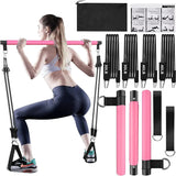 Conjunto de Faixas de Resistência com Barra Fitness Griygo