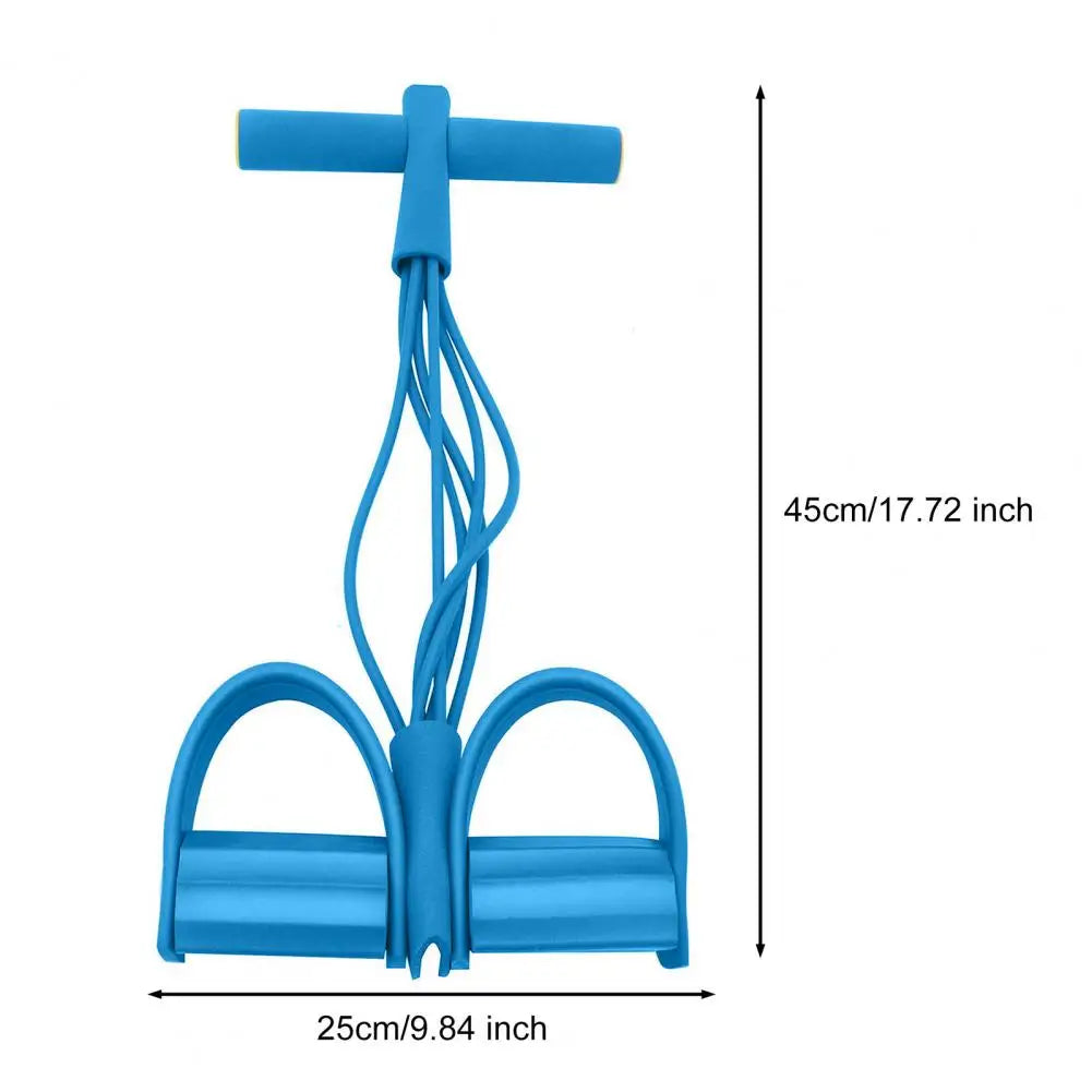 Faixa de resistência para pedal de 6 tubos, com alça, corda de tensão multifuncional, elástica, extrator de pedal de ioga, treinador de alongamento corporal