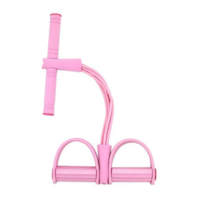Faixa de resistência para pedal de 6 tubos, com alça, corda de tensão multifuncional, elástica, extrator de pedal de ioga, treinador de alongamento corporal