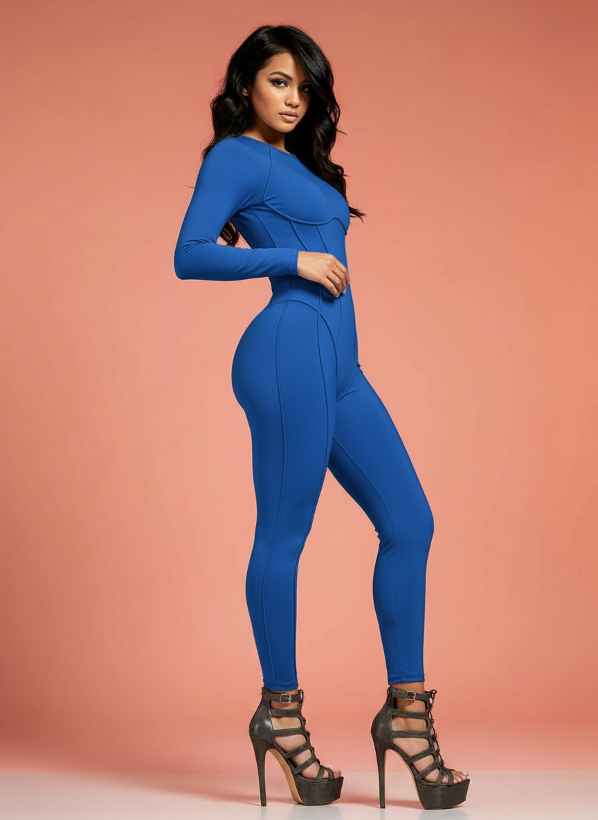 Catsuit Solar Orange™ — Esculpe Seu Corpo com Exclusividade